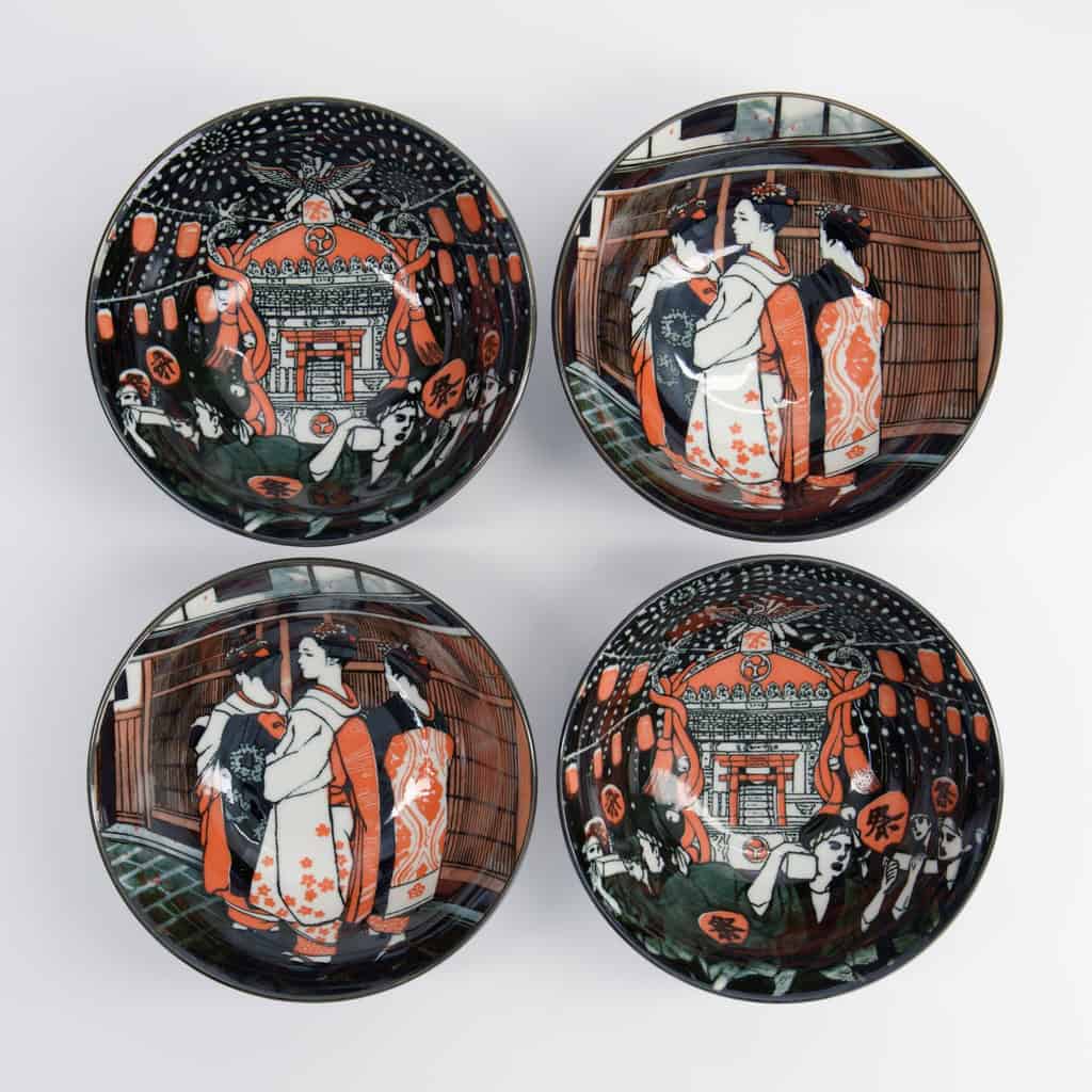 Akusa "geisha" Tayo Skåler (4 stk.) i gaveeske – Tokyo design studio bilde 3