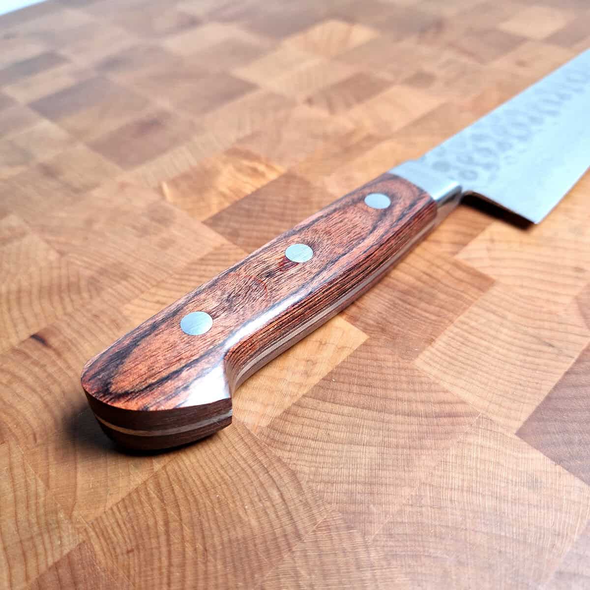 18cm Grønnsakskniv (Santoku)  VG10, Hamret/Damask - HARUYUKI bilde 5