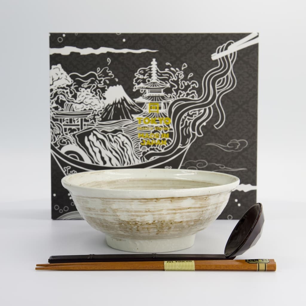 Ramen Skål "Hakeme" i gaveseske, 3 deler - Tokyo design studio bilde 4