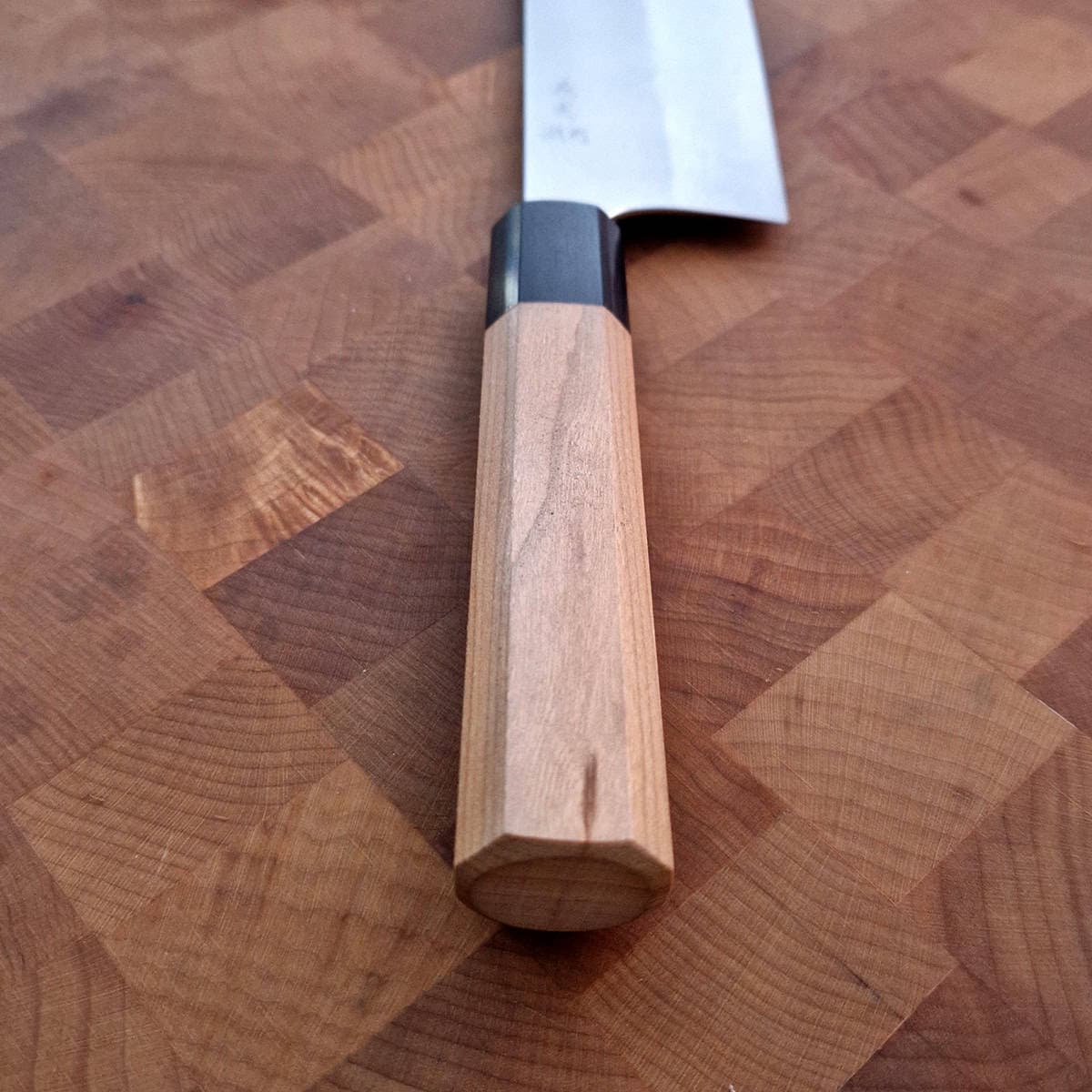 16,5cm Grønnsakskniv (Nakiri) Nashiji, Super Aogami - YOSHIMI KATO bilde 3