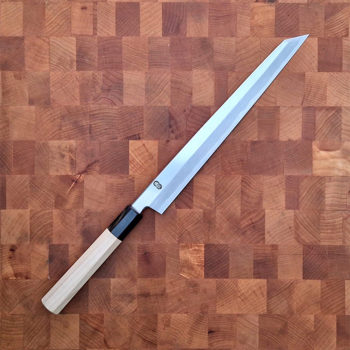 27cm Kiritsuke Yanagiba, Shirogami II, inkl Saya - SAKAI KIKUMORI bilde 3