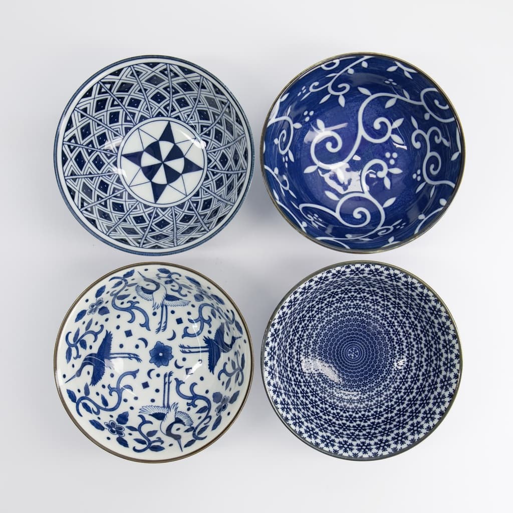 Mønstret Tayo Skåler (4 stk.) i gaveeske - Tokyo design studio bilde 4