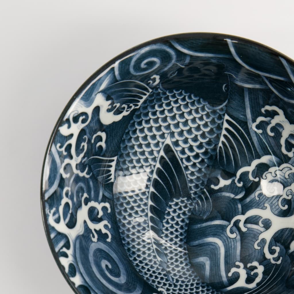 Japonism Carp Skål "Black Tayo Bowl" - Tokyo design studio bilde 4