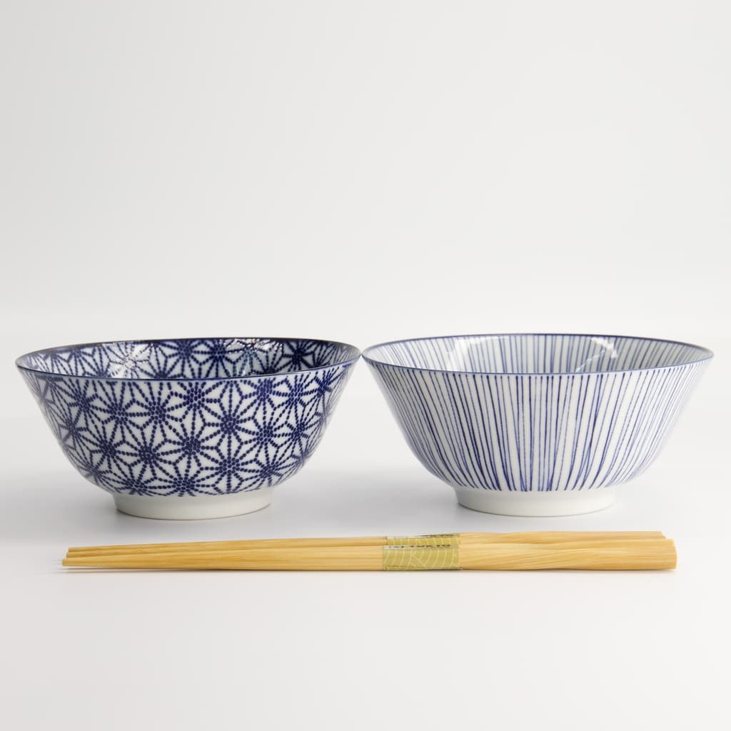 Nippon Blue Tayo skålsett med spisepinner - Tokyo design studio bilde 5