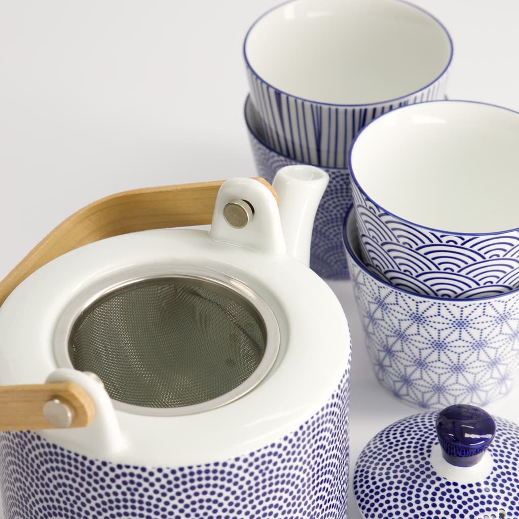 Nippon Blue Te sett i gaveeske, tekanne og 4 tekopper - Tokyo design studio bilde 6