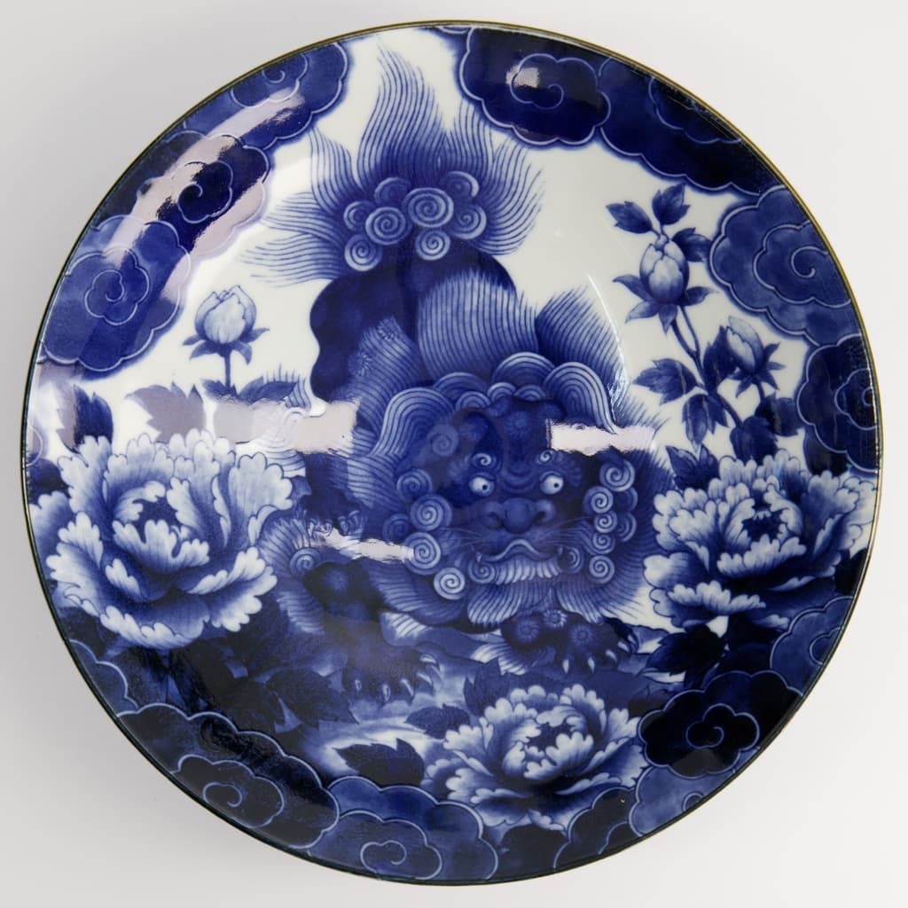 Japonism Lion Skål "Blue Menbachi Bowl" - Tokyo design studio bilde 4