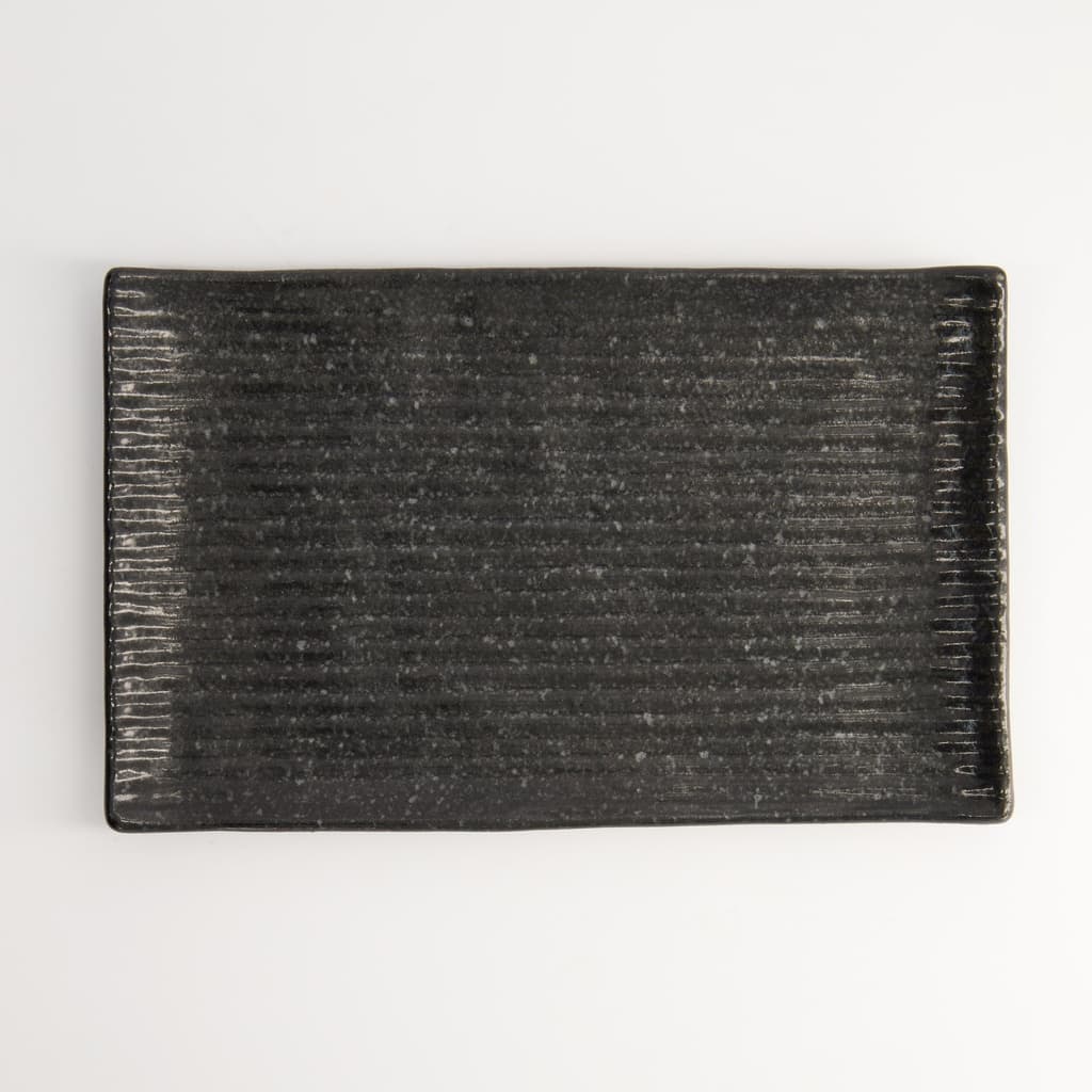Stort fat "Oblong Plate Black" 24cm - Tokyo design studio bilde 5
