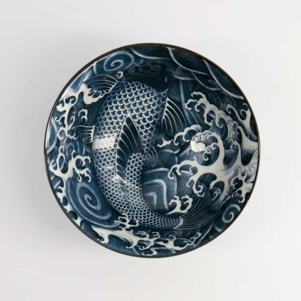 Japonism Carp Skål "Black Tayo Bowl" - Tokyo design studio bilde 2
