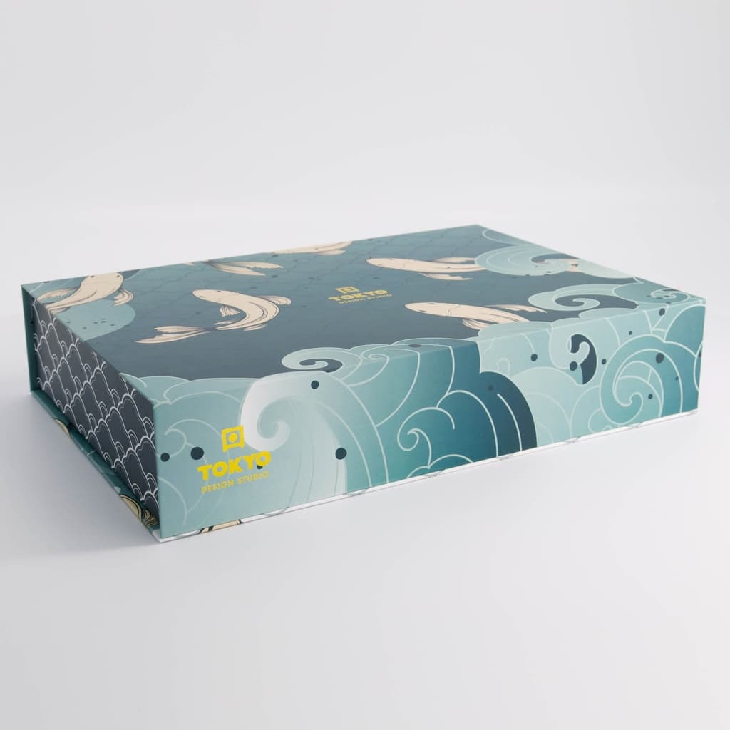 Glossy turkis sushisett 8 deler i gaveeske - Tokyo design studio bilde 4