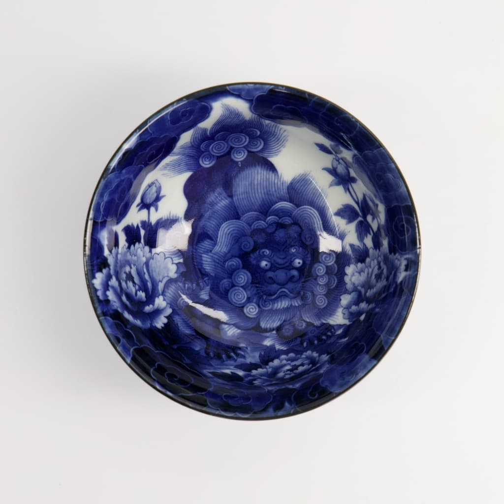 Japonism Lion Skål "Blue Tayo Bowl" - Tokyo design studio bilde 2