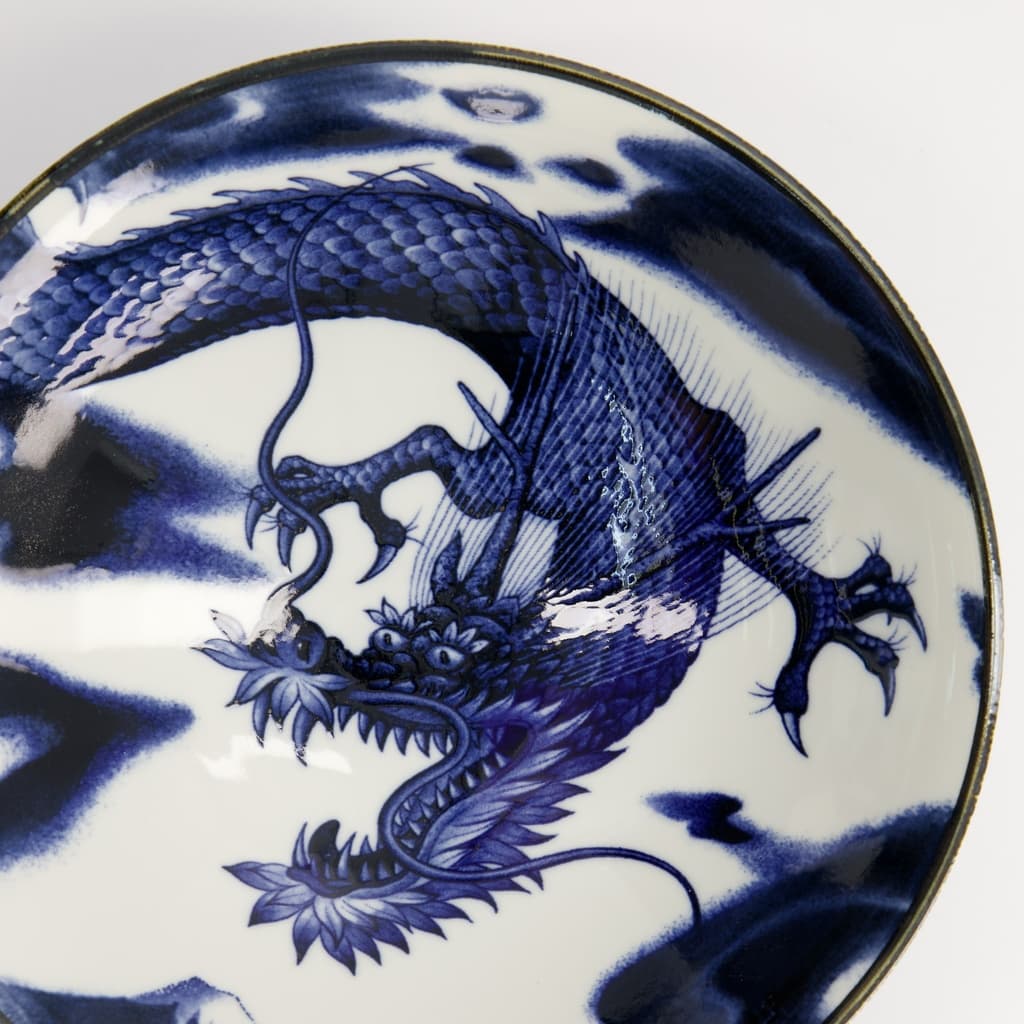 Japonism Dragon Skål "Blue Menbachi Bowl" - Tokyo design studio bilde 3