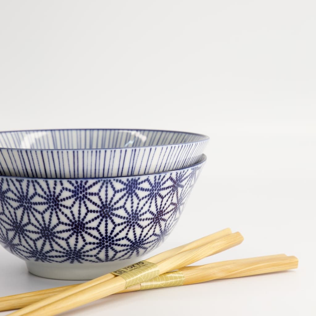 Nippon Blue Tayo skålsett med spisepinner - Tokyo design studio bilde 6