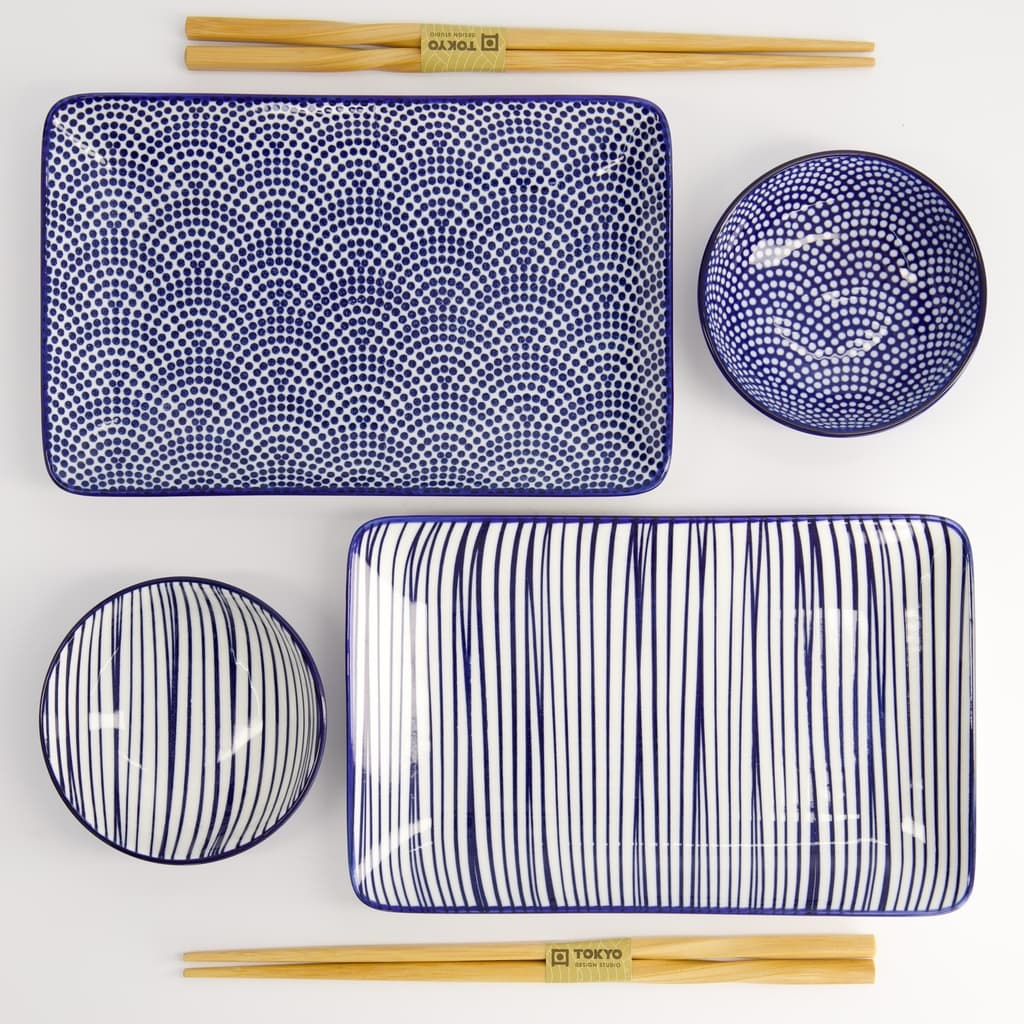 Nippon Blue Sushisett 6 deler i gaveeske - Tokyo design studio bilde 3