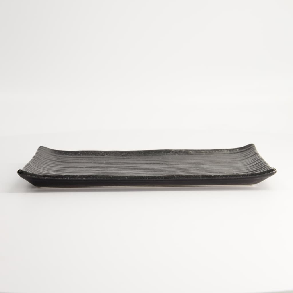 Stort fat "Oblong Plate Black" 24cm - Tokyo design studio bilde 3