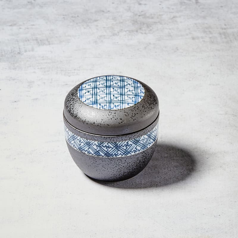 Skål "Chawan Mushi", svart- Nishikidori