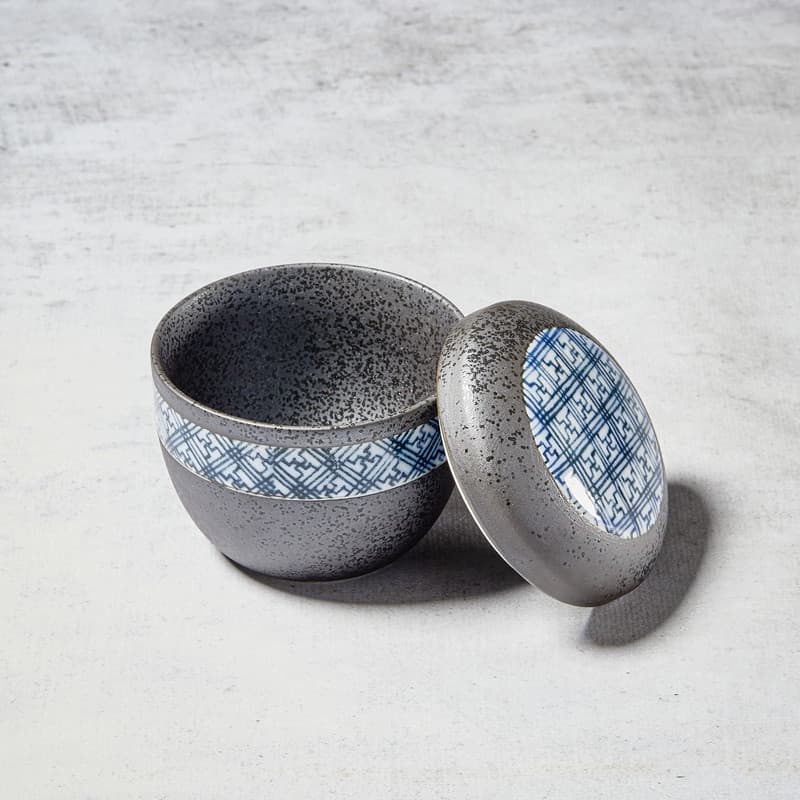 Skål "Chawan Mushi", svart- Nishikidori bilde 2