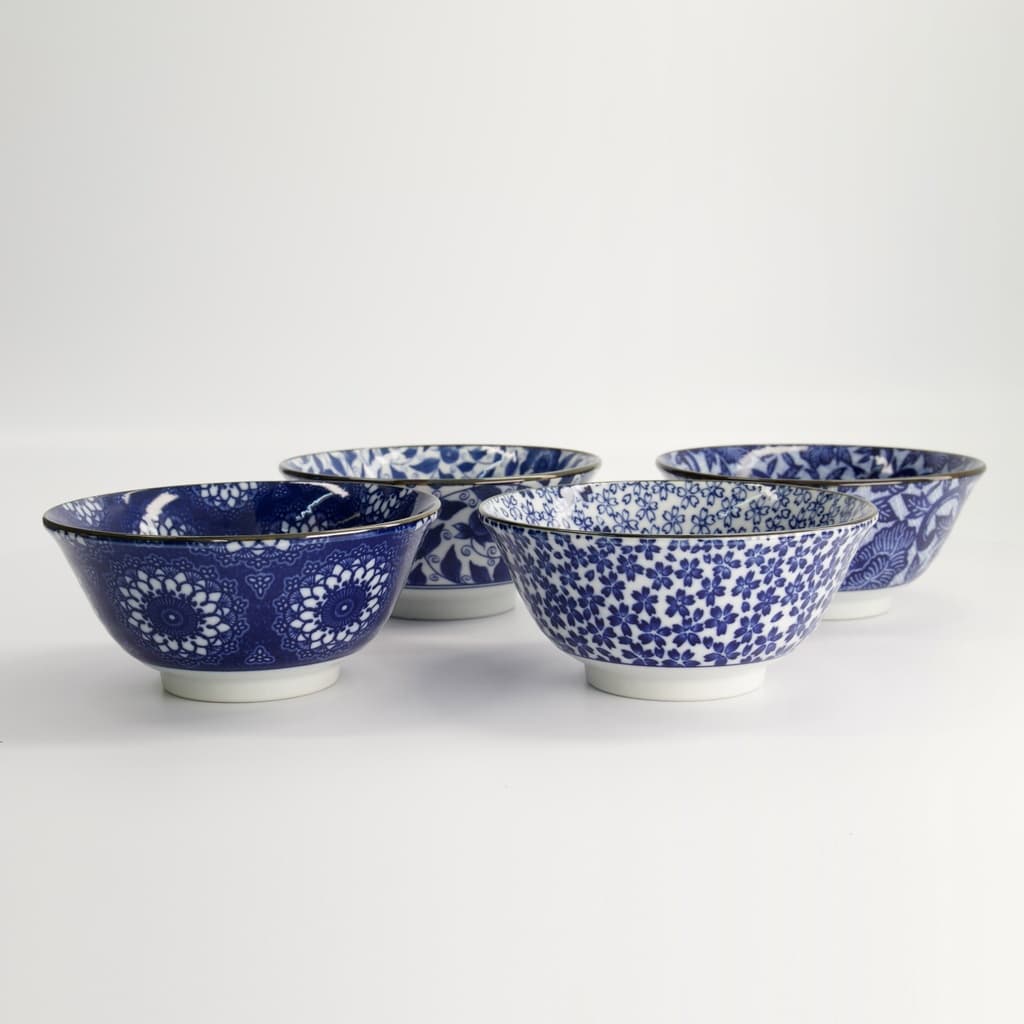 Mønstret Tayo Skåler (4 stk.) i gaveeske - Tokyo design studio bilde 3