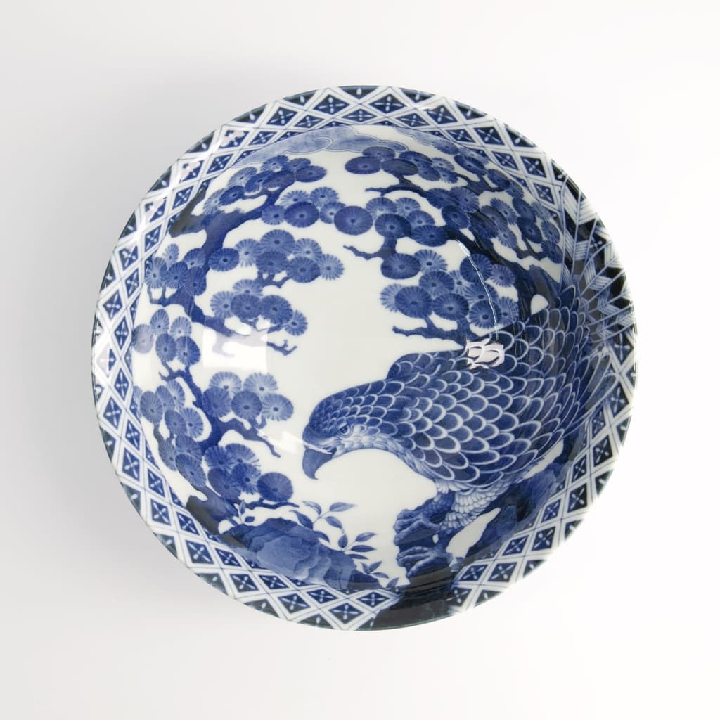 Mønstret Ramen Skål "Hawk", 1300ml - Tokyo design studio bilde 4