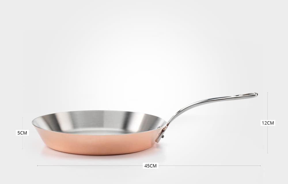 Stekepanne 26cm, kobber/induksjon - Samuel Groves bilde 7