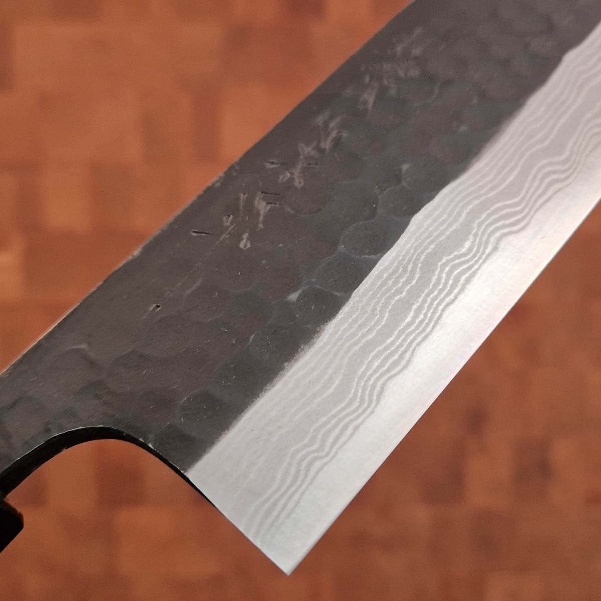 16.5cm Grønnsakskniv (Nakiri), Kurochi/Tsuchime, Super Aogami - Nao Yamamoto bilde 2