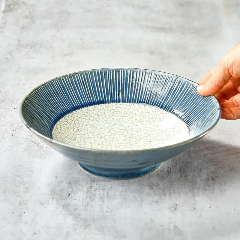 Ramen skål "Kon Nezu", Blå bilde 3