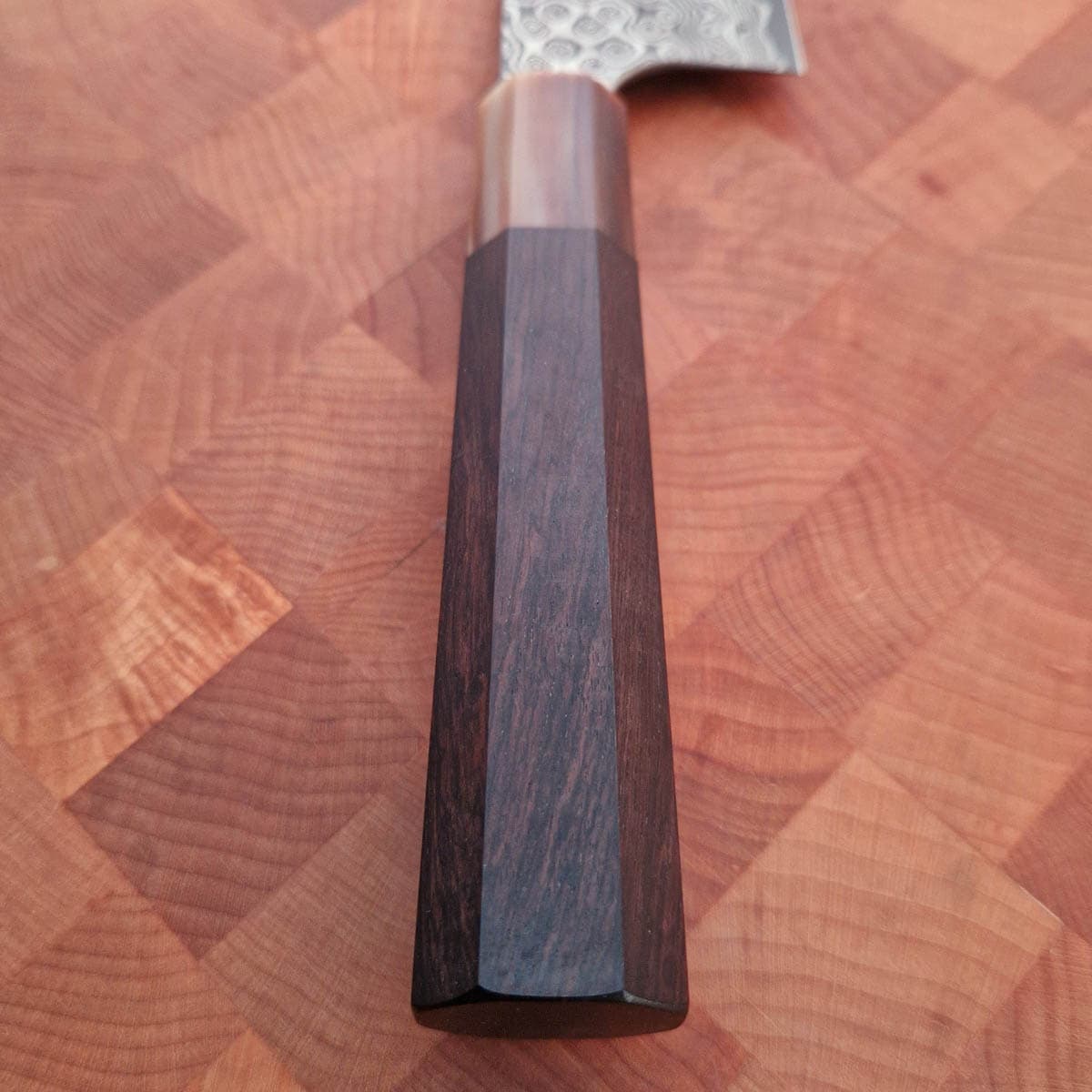 24cm Kiritsuke, Raindrop damask (Anmon), SG2 - Nigara Hamono bilde 3