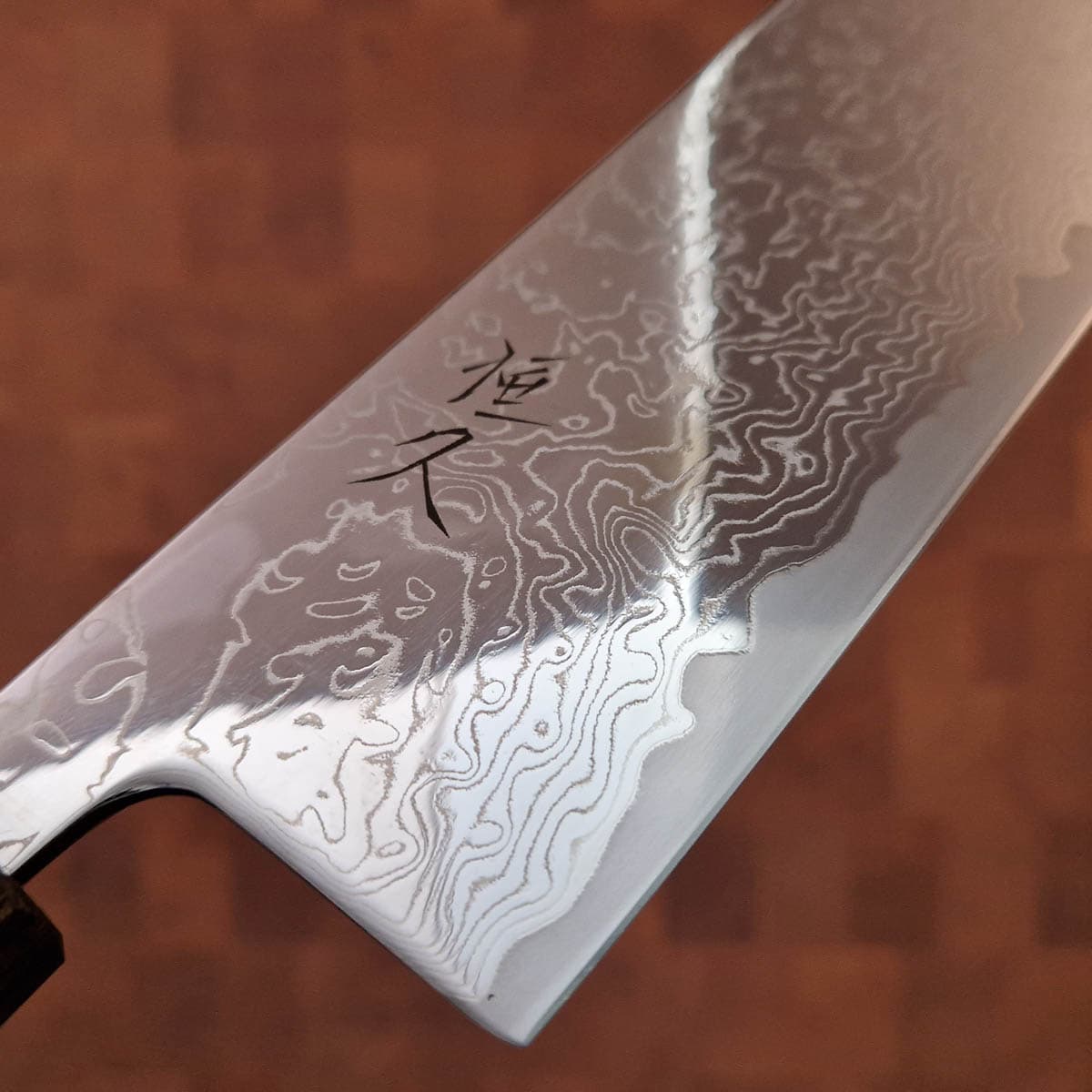16,5cm Grønnsakskniv (Nakiri), Damask, Eik, VG10 - HARUYUKI bilde 2