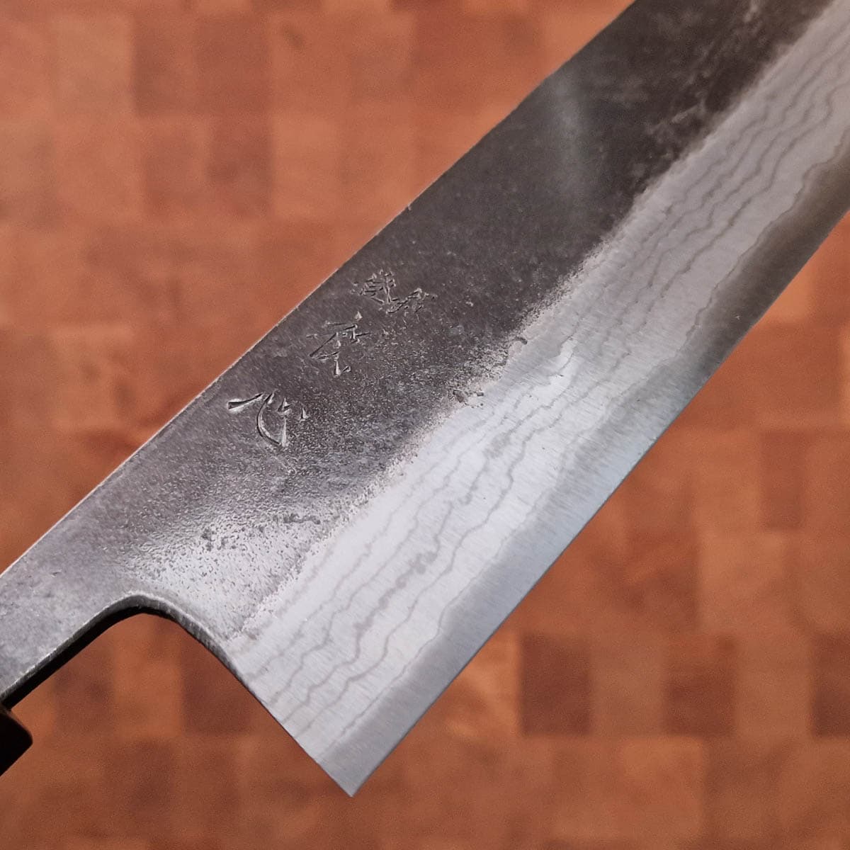 16,5cm Grønnsakskniv (Nakiri), "Kumokage", Aogami II - Hatsukokoro bilde 2
