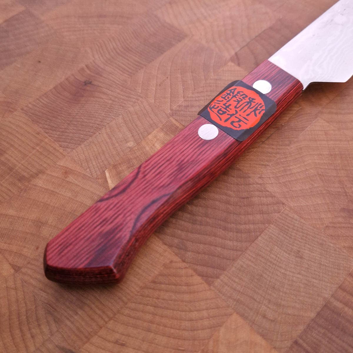9cm Universalkniv, Rød Damask VG10 - TANAKA bilde 4