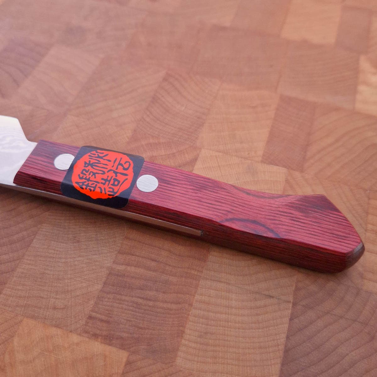 9cm Universalkniv, Rød Damask VG10 - TANAKA bilde 3