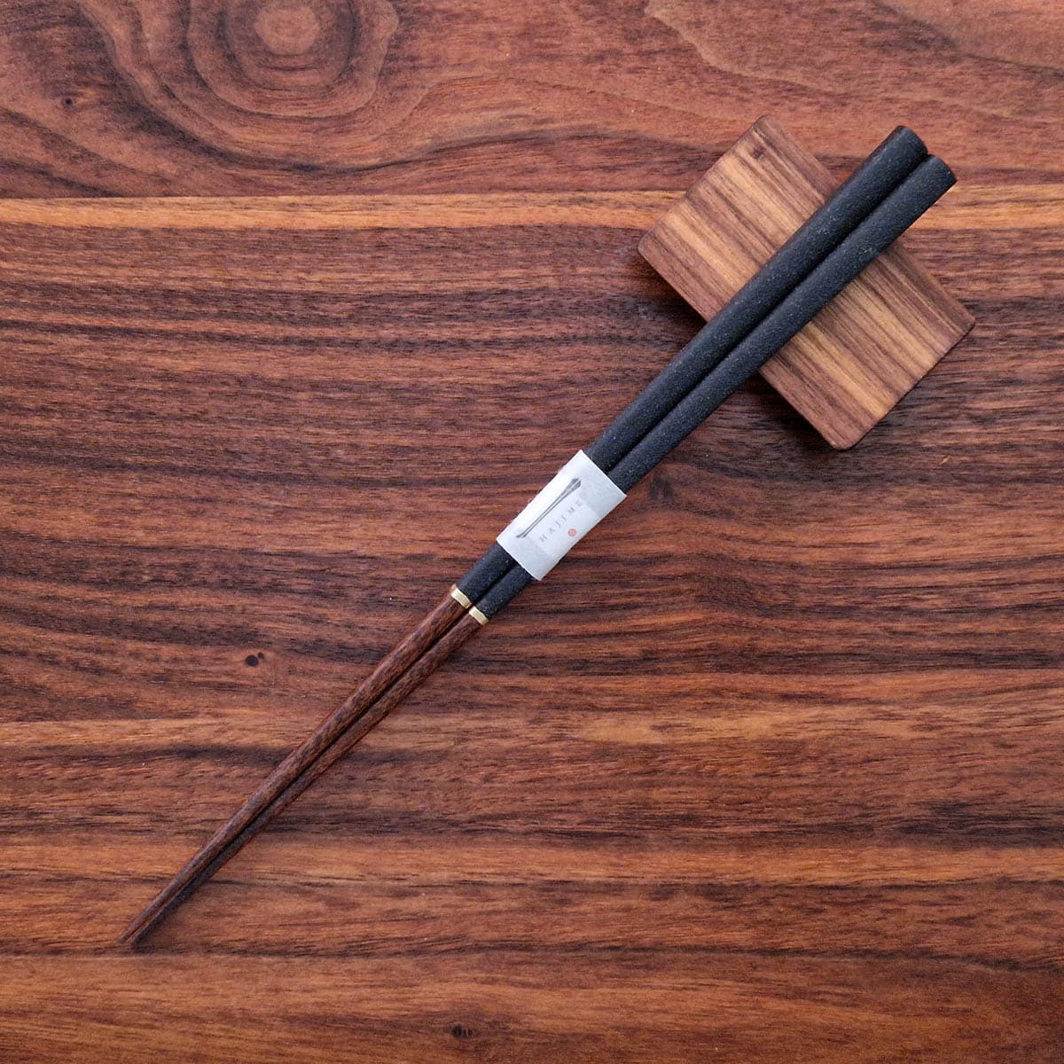 Spisepinner, japanske, Gohukanshitsu, svart, 1 par - HASHIFUKU