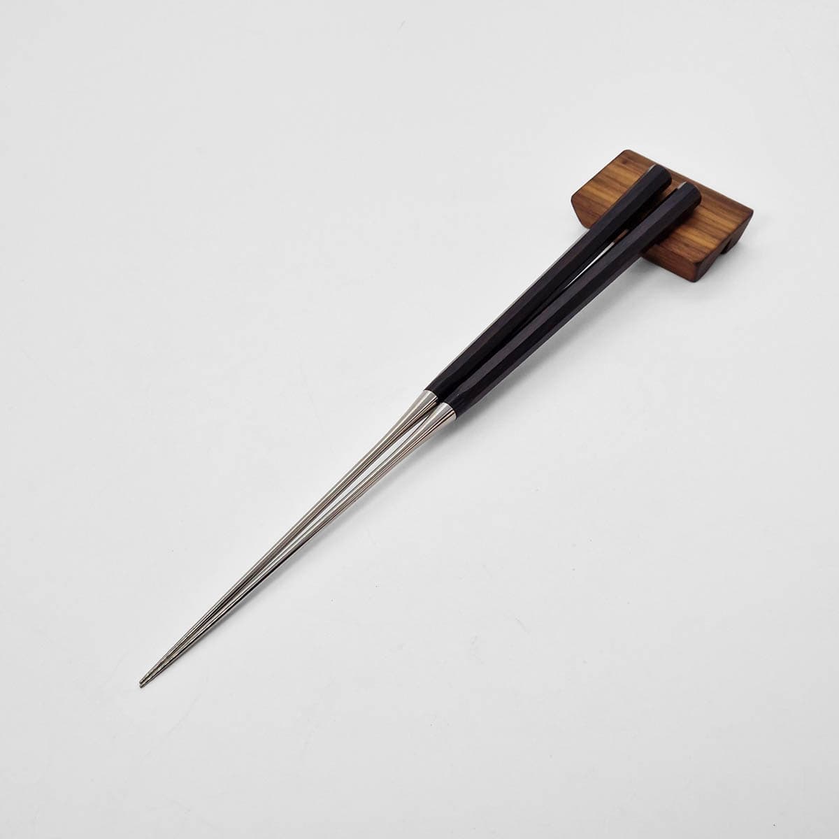 Moribashi, 18cm, pinner til plating med saya, ibenholt bilde 5