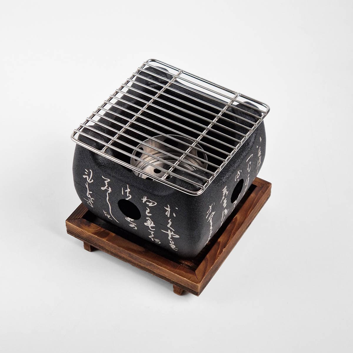 Japansk Bordgrill S (15x15x13.5cm) inkl trebase bilde 3