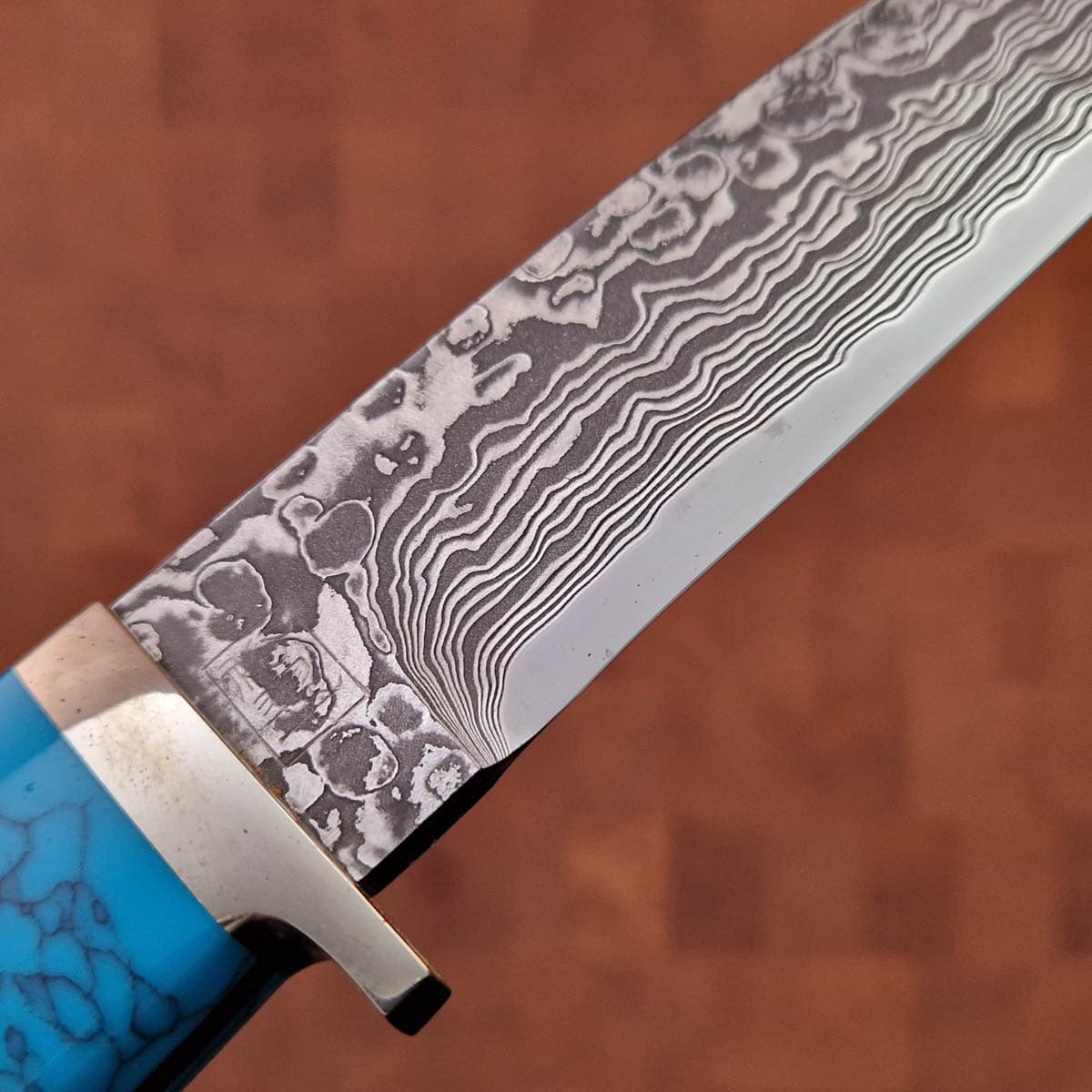 Jaktkniv, "Turquoise, Anthler &amp; Ironwood", SG2 - ITOU bilde 3