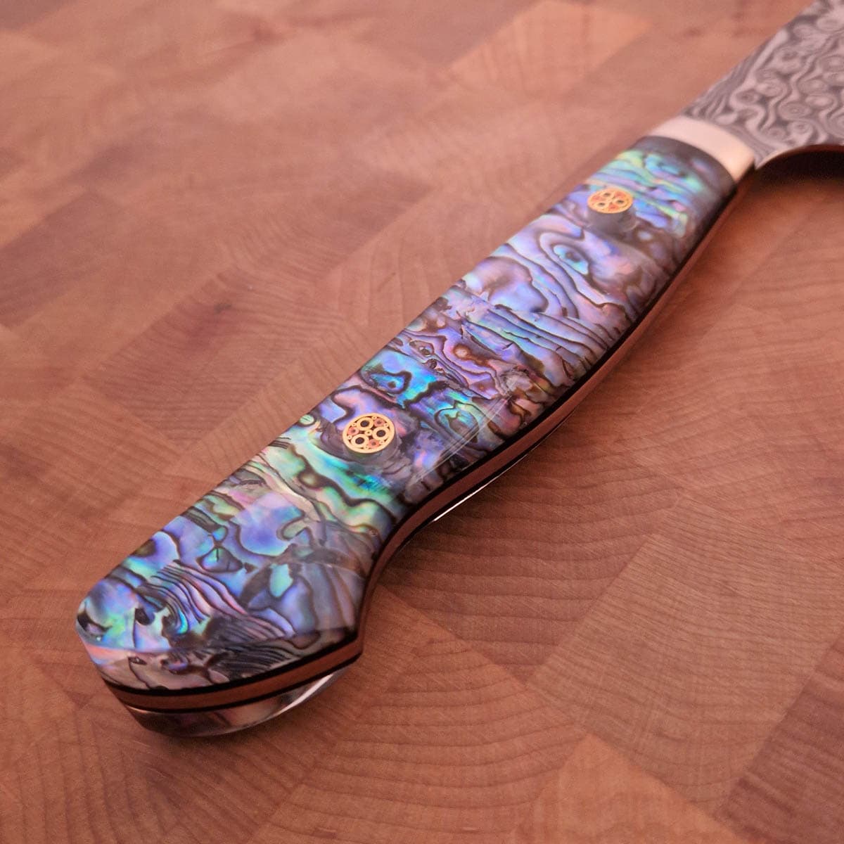 24cm Kiritsuke, SG2 Raindrop damask (Anmon) - NIGARA HAMONO bilde 4