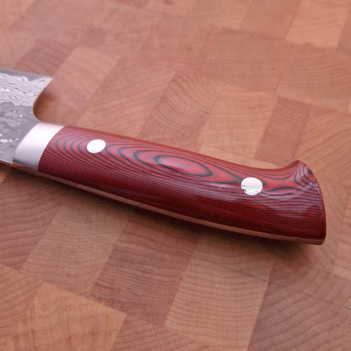 18cm Grønnsakskniv (Santoku), "X-Tsuchime" VG10, Micarta - SAJI bilde 3