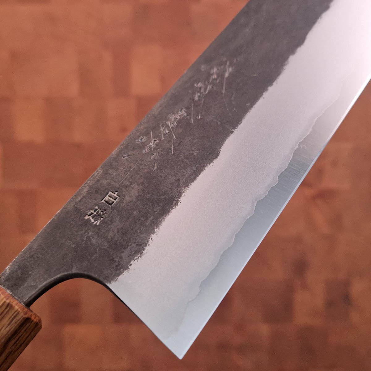 16,5cm Grønnsakskniv (nakiri), Kurochi, Shirogami - TANAKA bilde 4