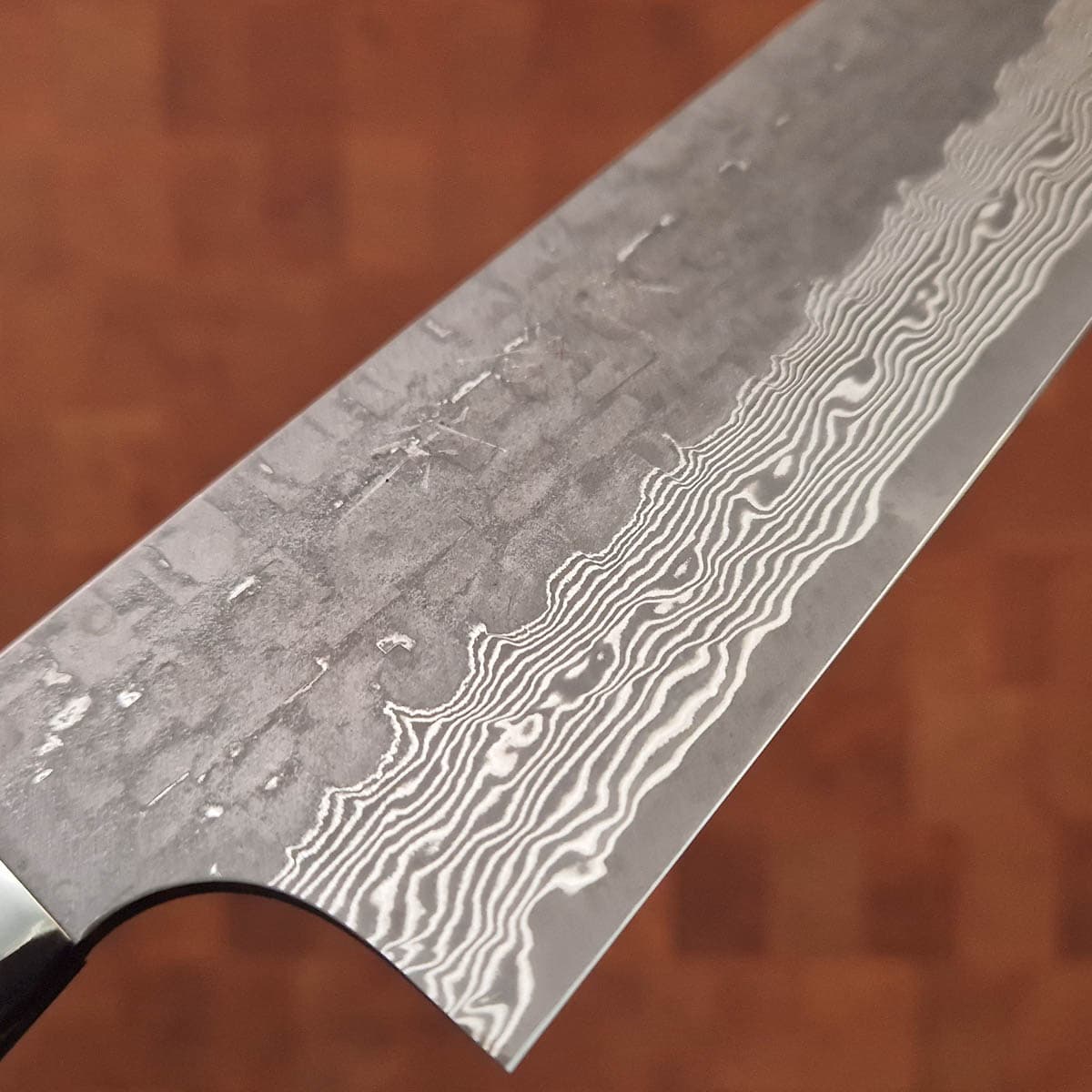 18cm Grønnsakskniv (Santoku), "X-Tsuchime" VG10, Micarta - SAJI bilde 2