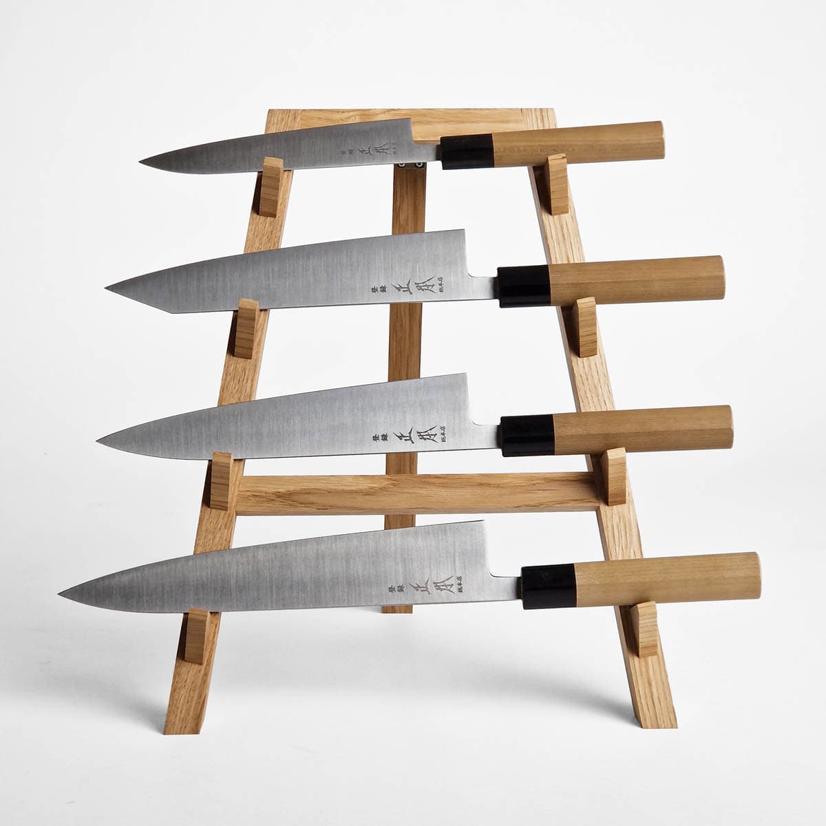 Knivstativ, 4 kniver - Eik bilde 4