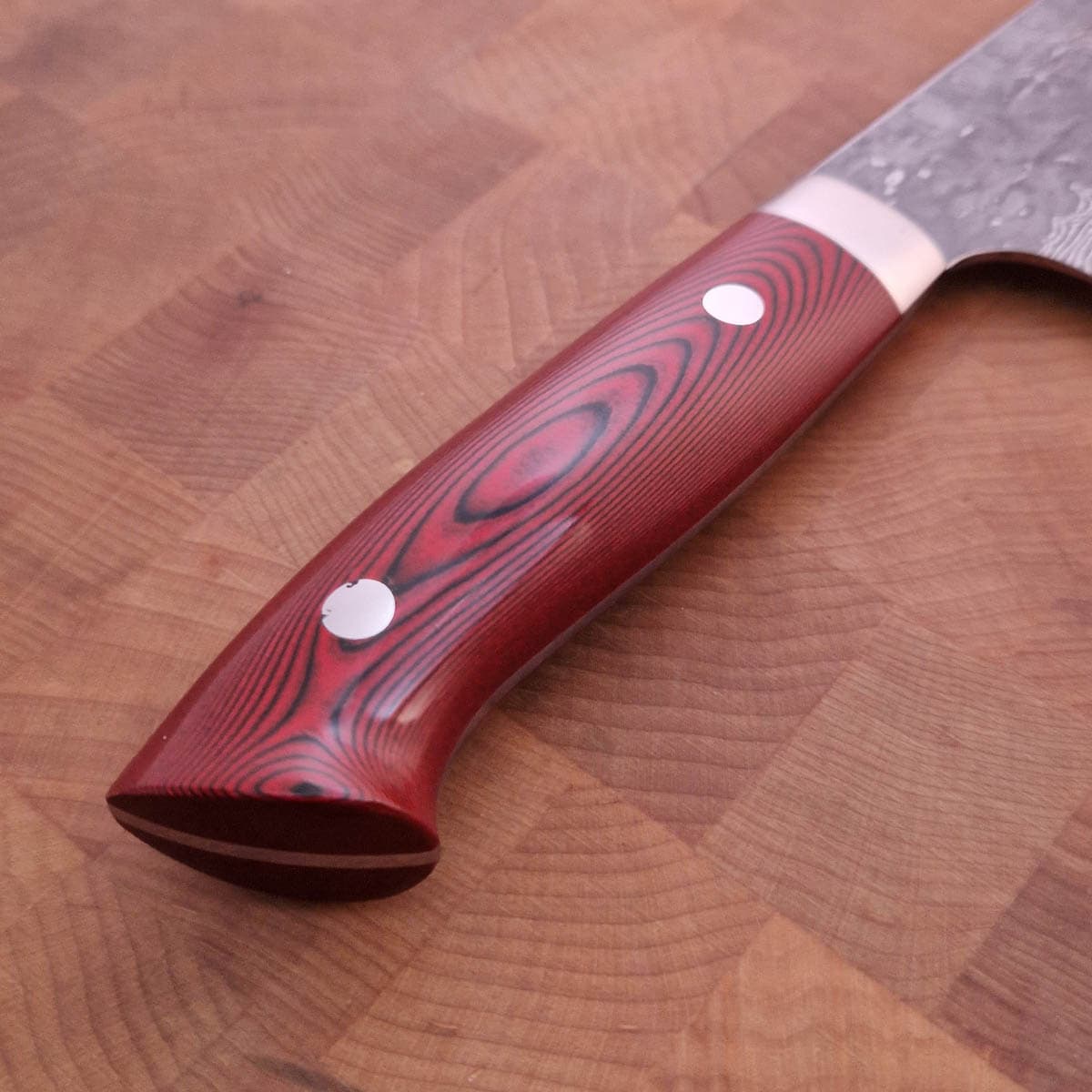 18cm Grønnsakskniv (Santoku), "X-Tsuchime" VG10, Micarta - SAJI bilde 4