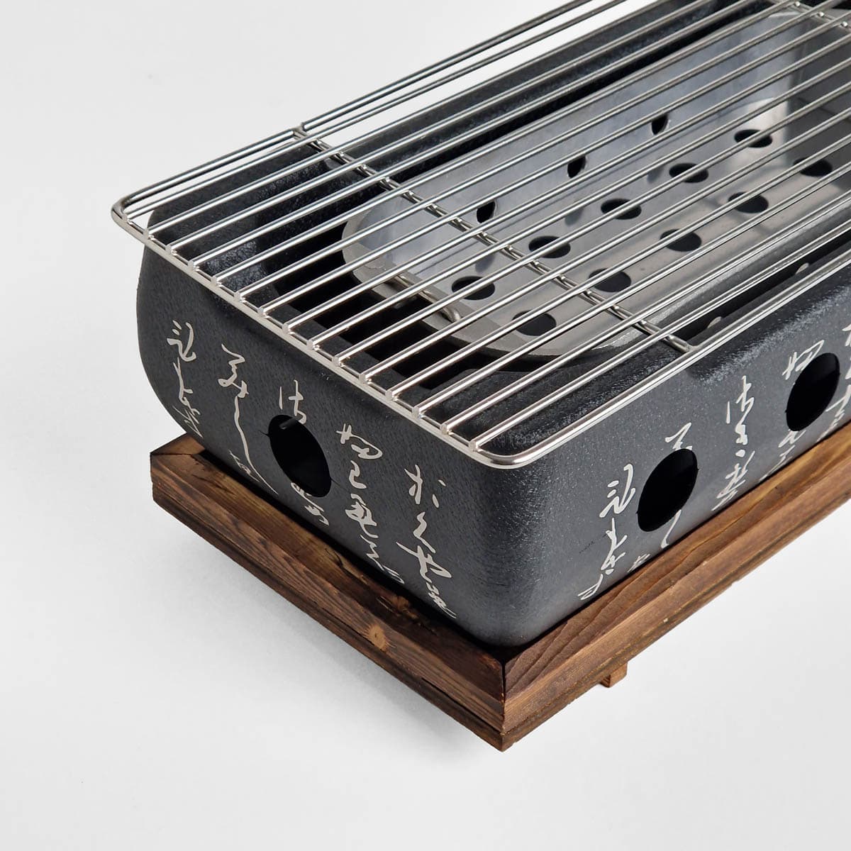Japansk Bordgrill L (36x18x13cm) inkl trebase bilde 3