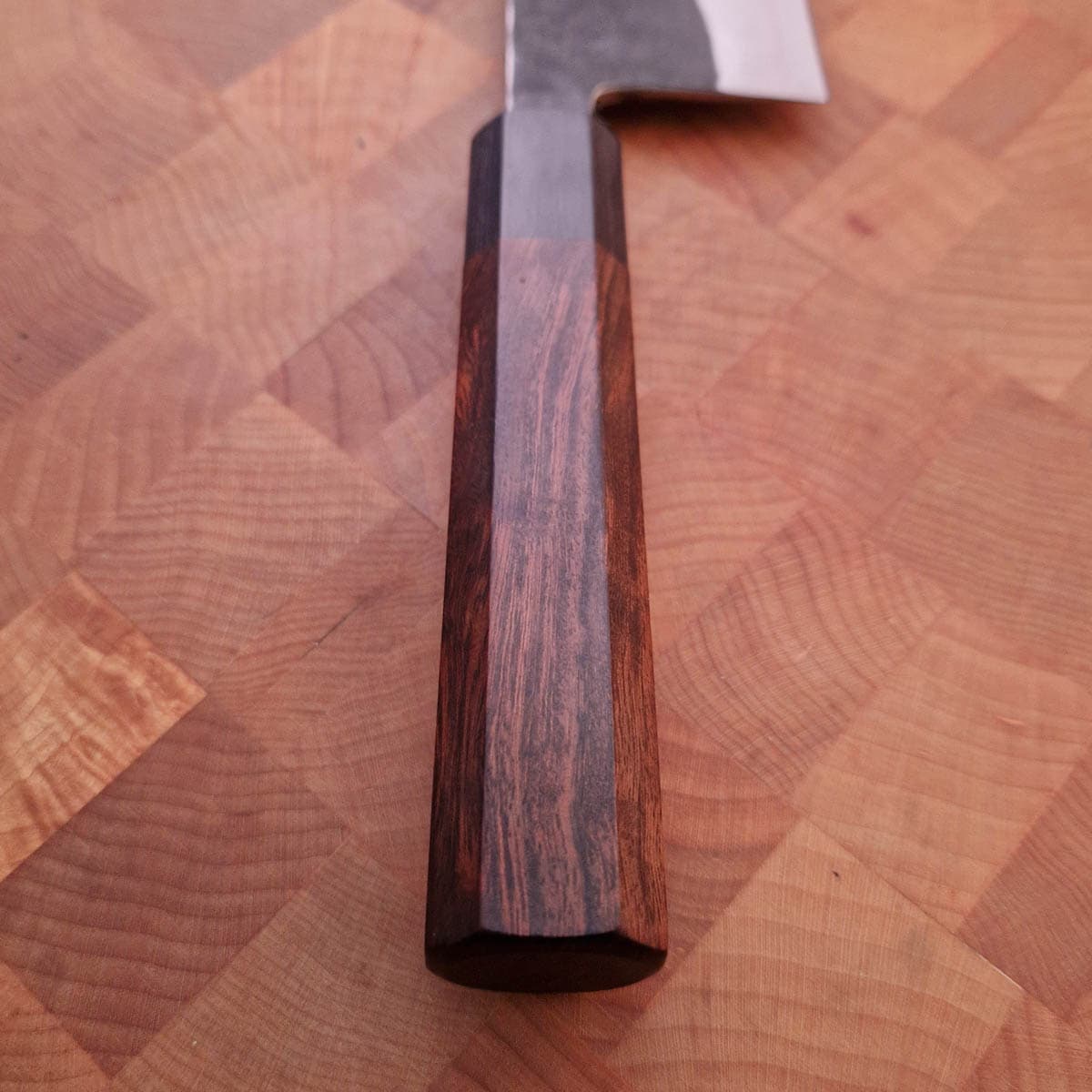 18cm Grønnsakskniv (nakiri), Shirogamei II, Ironwood - Sakoda Hamono bilde 3
