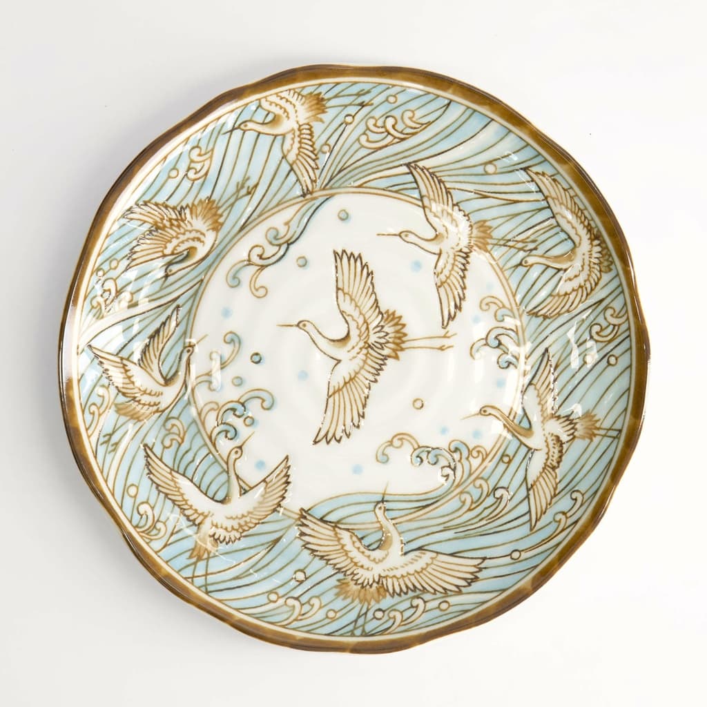 Tallerken, "Crane" lys blå, 16.5cm  - Tokyo design studio bilde 4