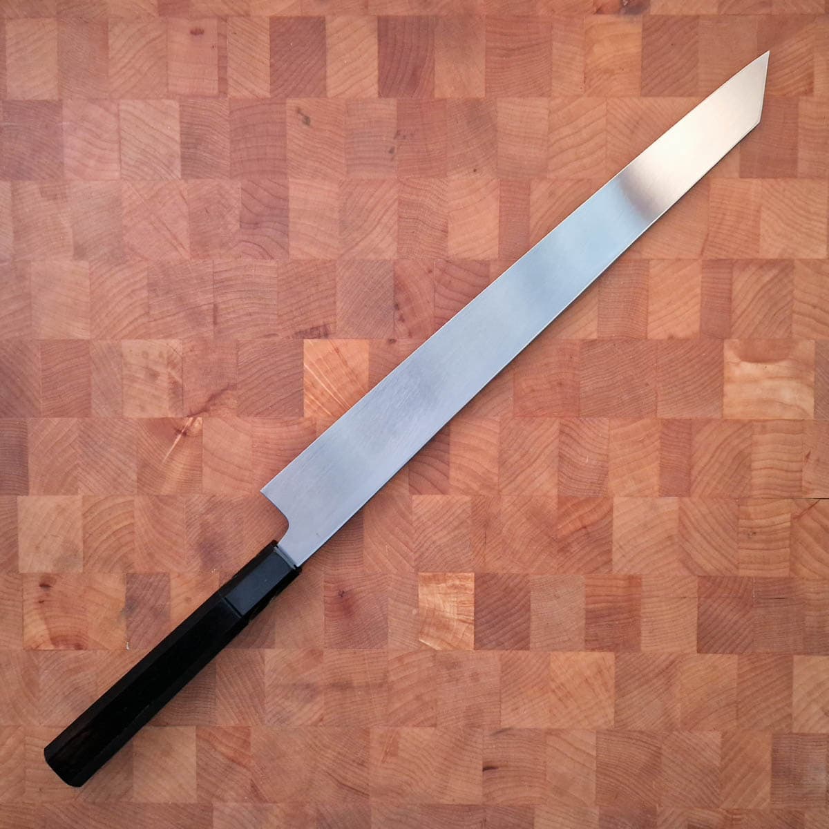 33cm Kiritsuke Yanagiba, Shirasagi, Shirogami II - Hatsukokoro bilde 4
