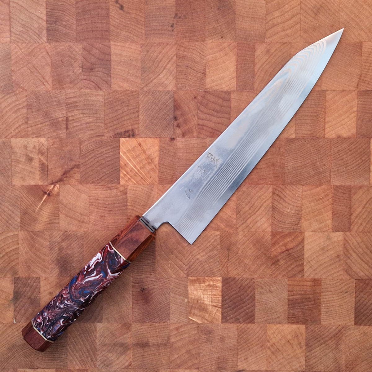 21cm Kiritsuke, Damask G3 - Hatsukokoro bilde 9