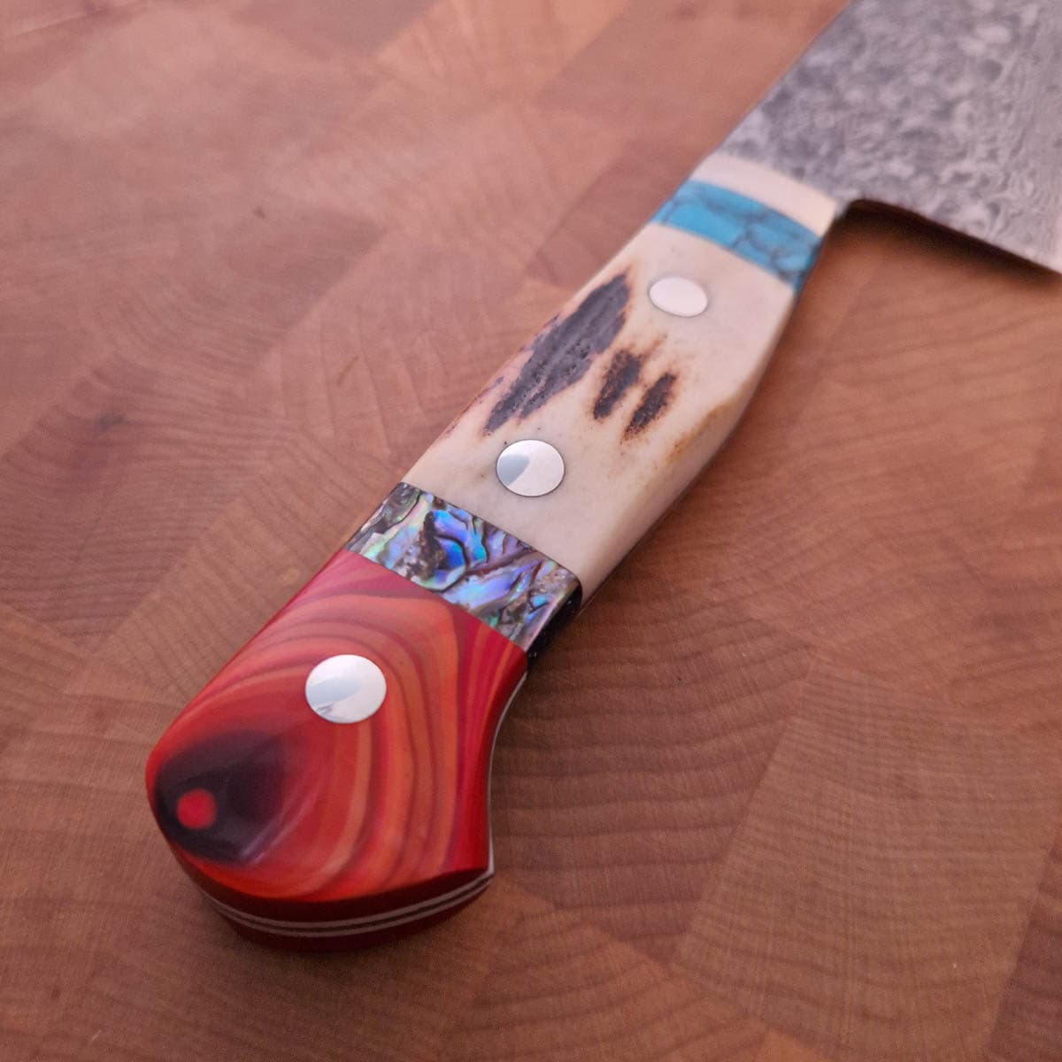 15cm Grønnsakskniv (Santoku) "Stag", SG2 - MR. ITOU (Yusui) bilde 4