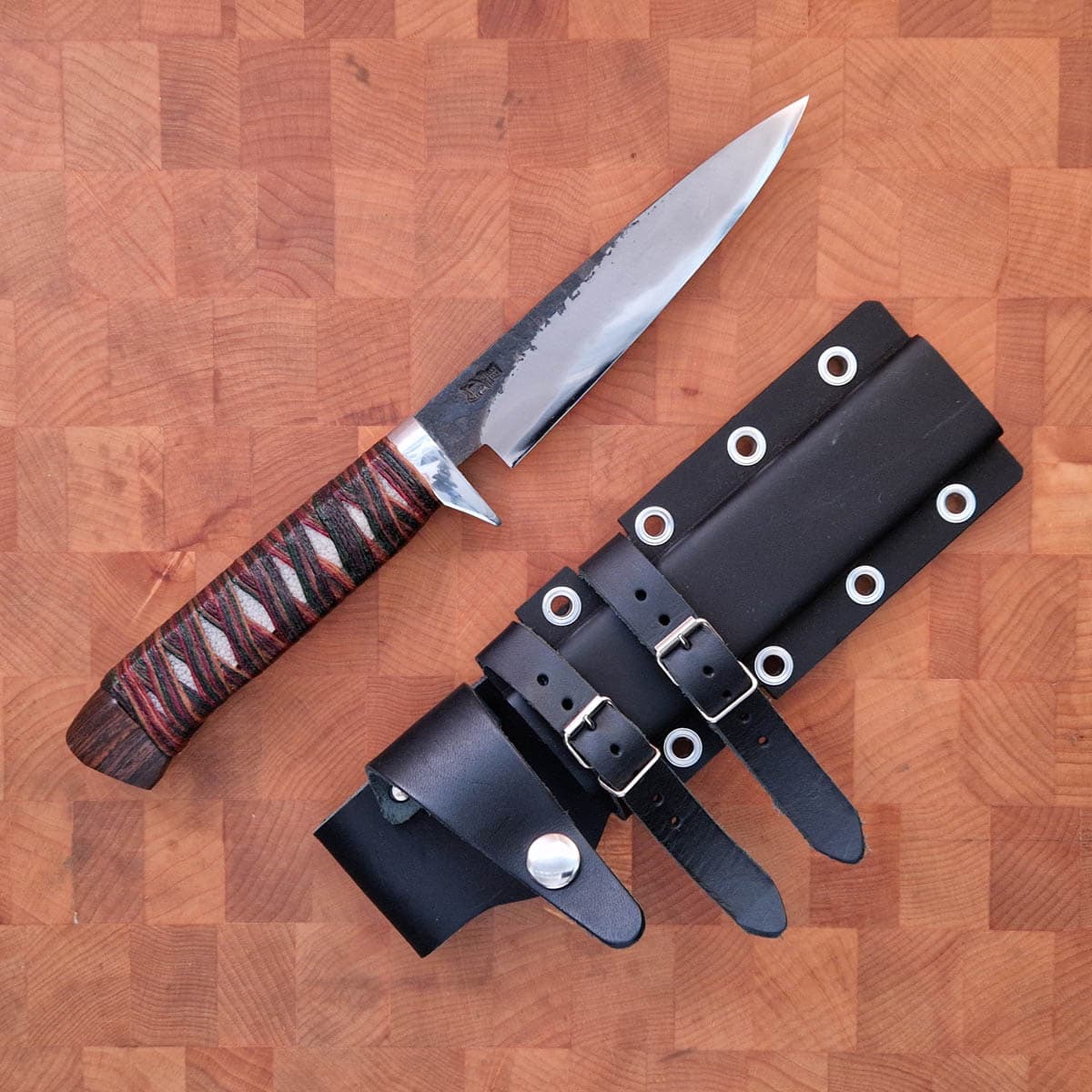 12cm Jaktkniv, karbonstål - RED ORCA bilde 8