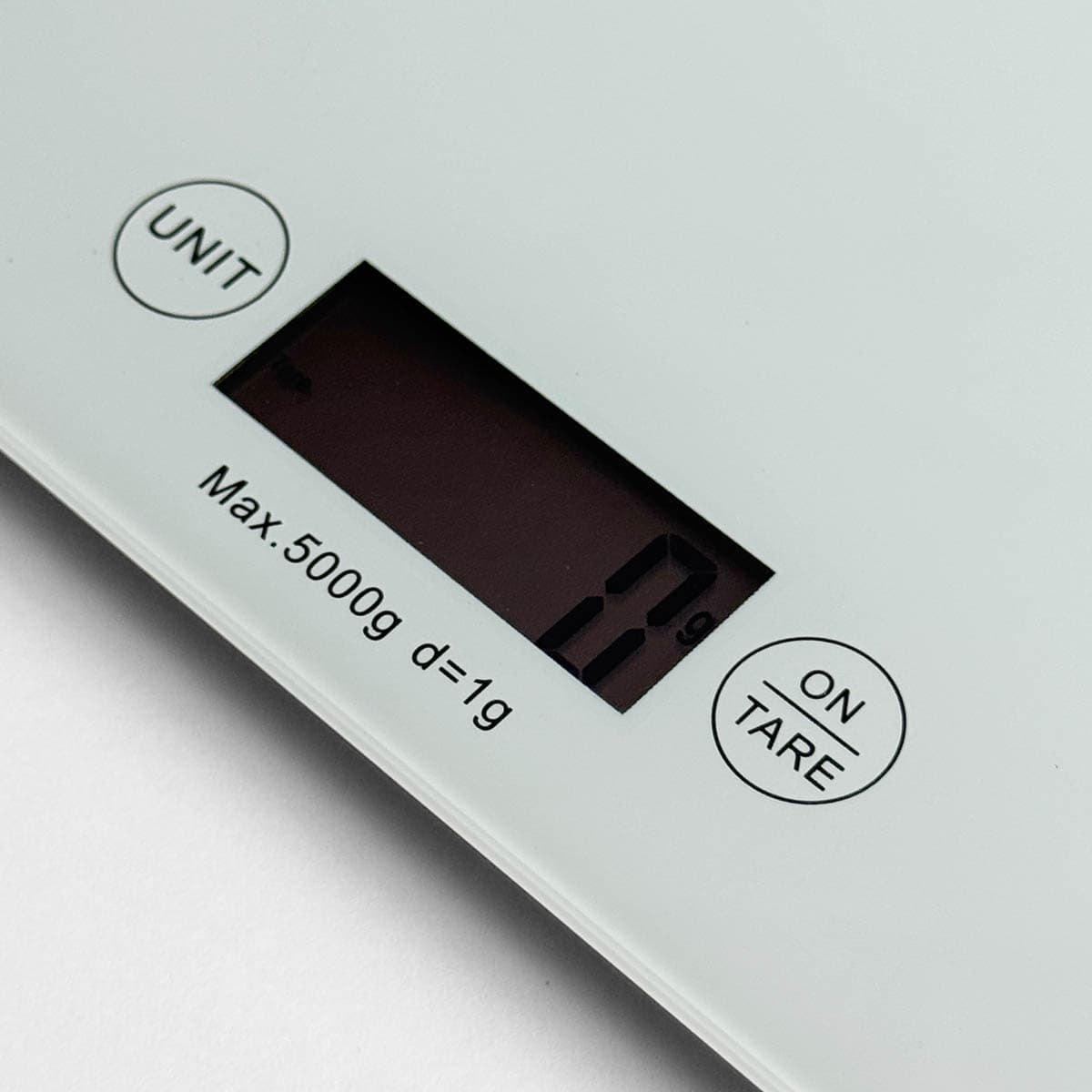 Kjøkkenvekt, max. 5kg ,hvit - Weis bilde 2