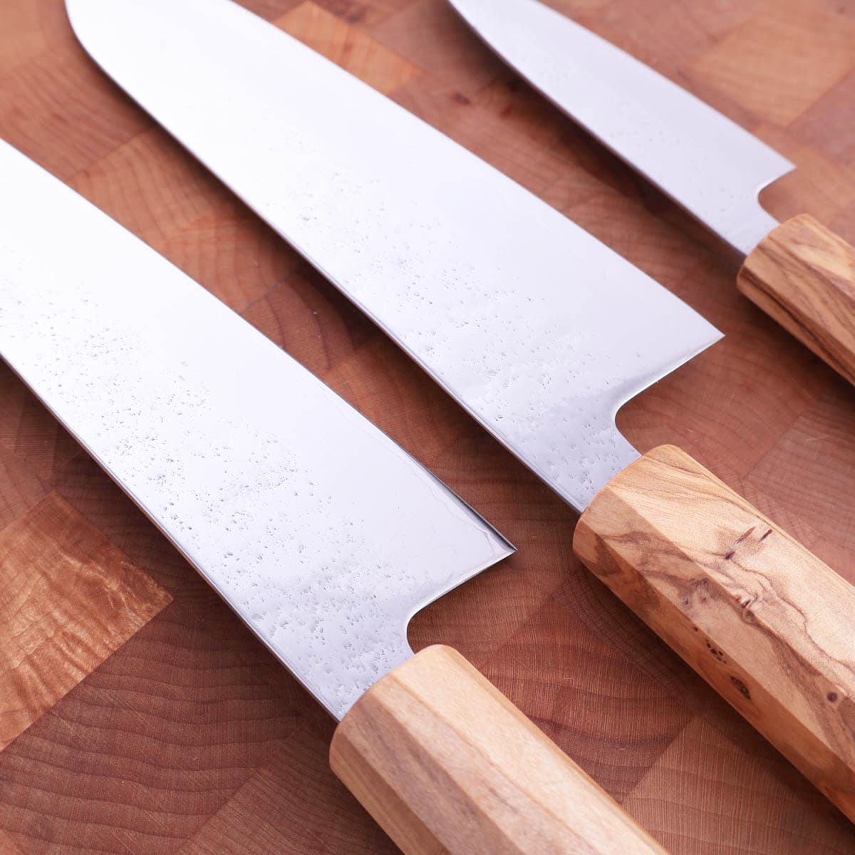 Knivsett, Gyuoto, Santoku, &amp; Petty, AUS8 - Hatsukokoro bilde 2