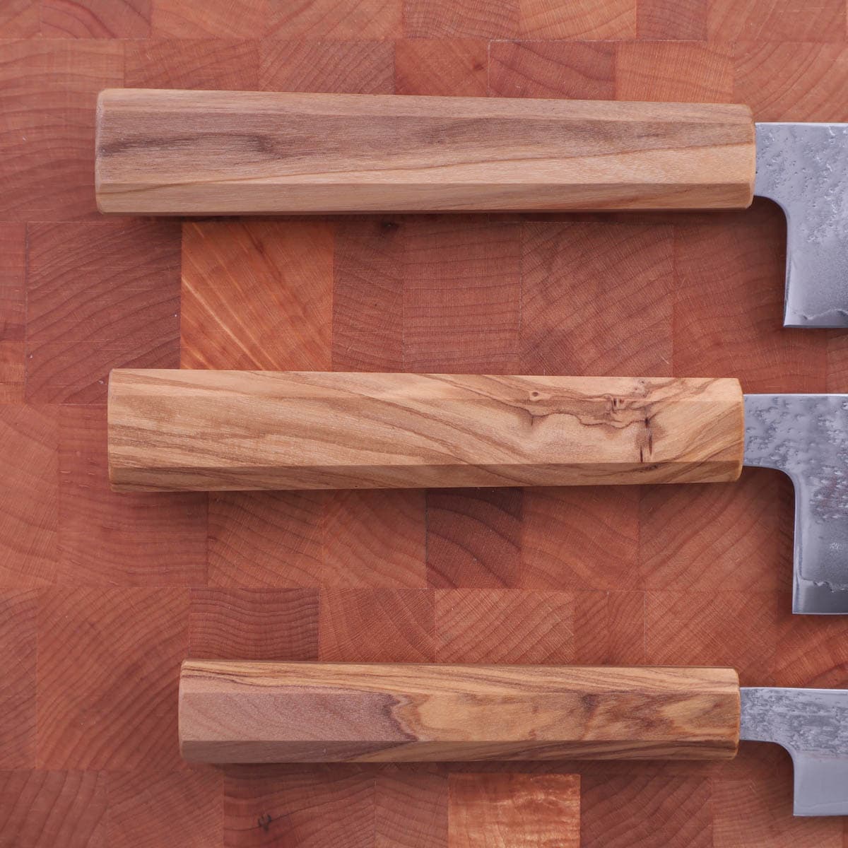 Knivsett, Gyuoto, Santoku, &amp; Petty, AUS8 - Hatsukokoro bilde 4
